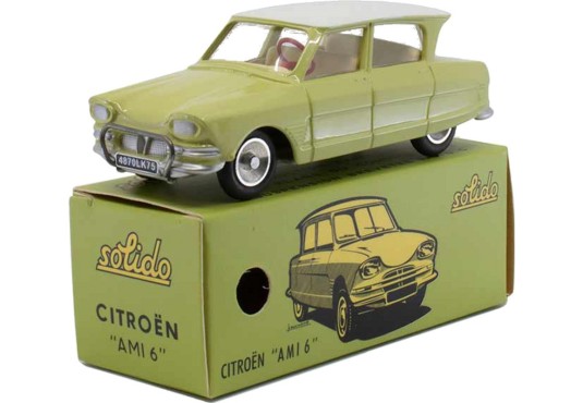 ② 1/18 - Norev - Citroën Ami 6 (1965) beige/blanc — Voitures