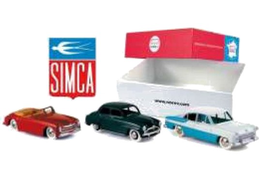 1/43 SIMCA 8 Sport + Simca 9 Aronde + Simca Vedette Régence SIMCA