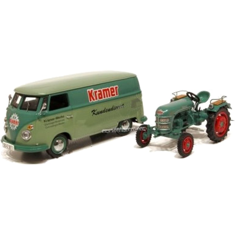 1/43 VOLSKWAGEN Combi "Kramer" + Tracteur Kramer VOLKSWAGEN