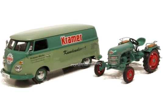 1/43 VOLSKWAGEN Combi "Kramer" + Tracteur Kramer VOLKSWAGEN