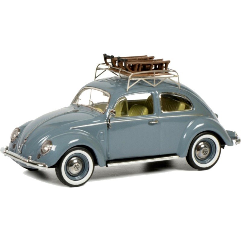 1/43 VOLKSWAGEN Coccinelle + Luges VOLKSWAGEN