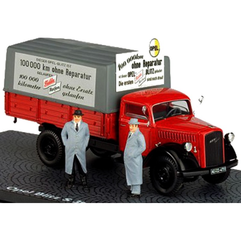 1/43 OPEL Blitz S 3t "Fulda" + 2 Personnages OPEL 1/43 OPEL Blitz S 3t "Fulda" + 2 Personnages OPEL
