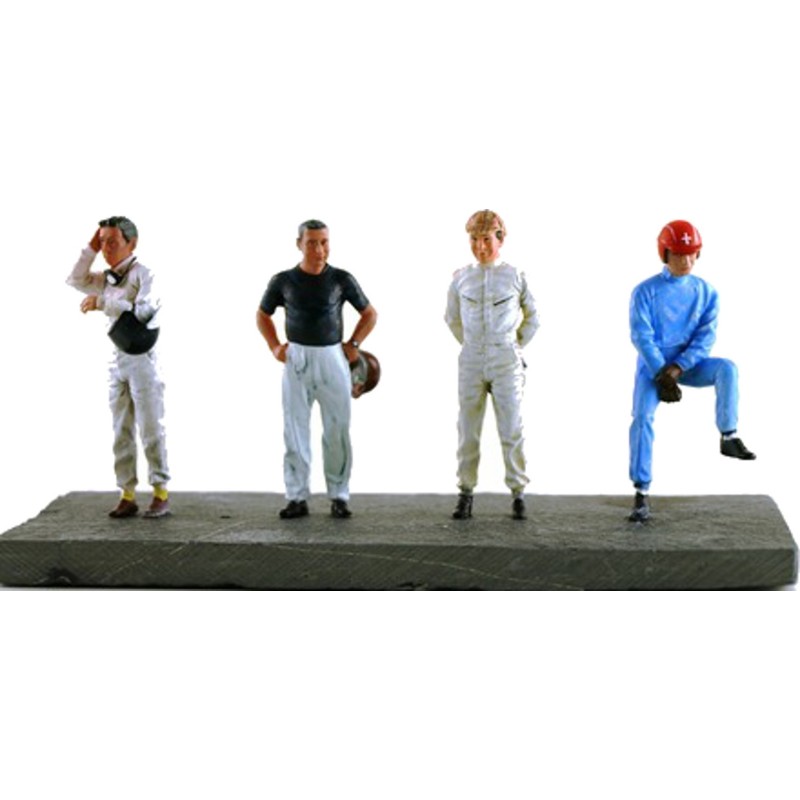 1/43 PERSONNAGE Pilotes X4 DIVERS