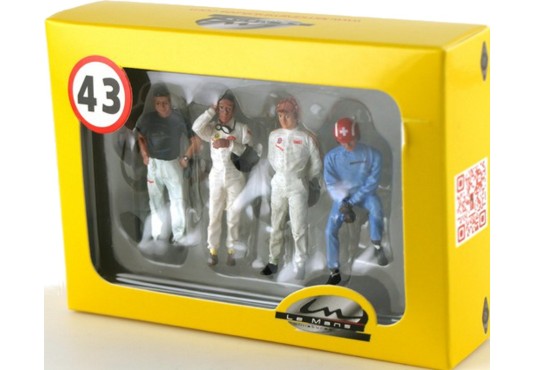 1/43 PERSONNAGE Pilotes X4 DIVERS