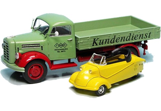 1/43 BORGWARD B 2500 Plateau + Messerschmitt BORGWARD