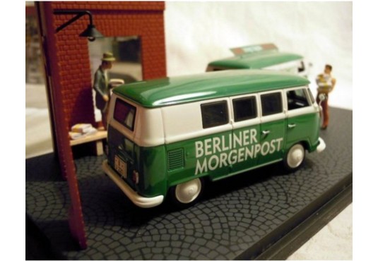 1/43 VOLKSWAGEN Combi T1 (X2) "Berliner Morgenpost" + 2 personnages VOLKSWAGEN