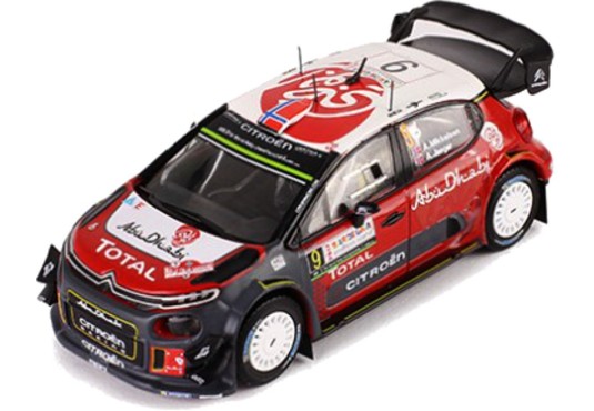 1/43 CITROEN C3 WRC N°9 Rallye Sardaigne 2017 CITROEN