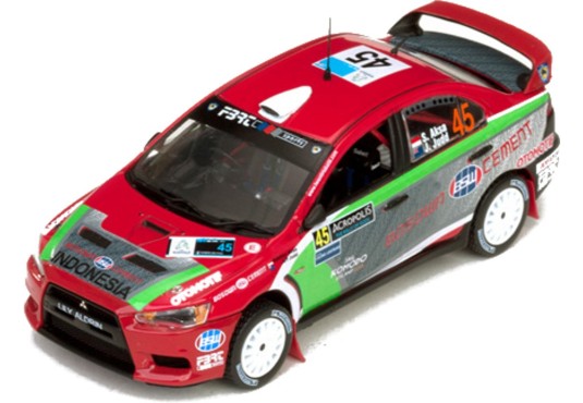 1/43 MITSUBISHI Lancer Evo X N°45 Rallye Acropolis 2012 MITSUBISHI