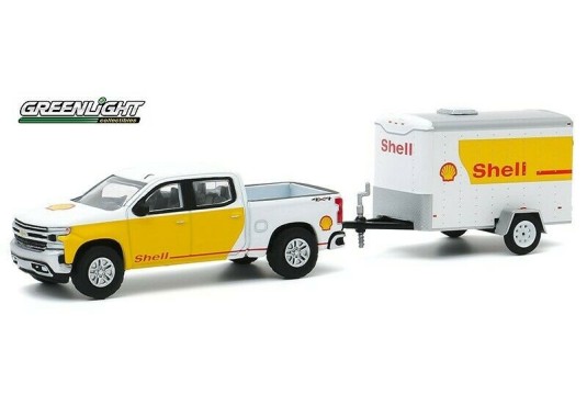 1/64 CHEVROLET Silverado + Remorque Cargo "Shell" 2019 CHEVROLET