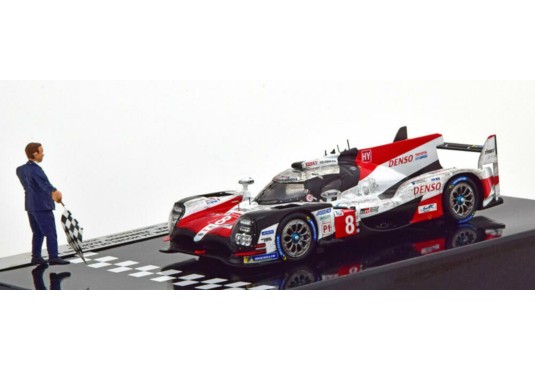 1/43 TOYOTA TS050 N°8 Le Mans 2018 + Personnage TOYOTA