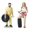 1/18 PERSONNAGE MECANICIEN Andie et Gery DIVERS