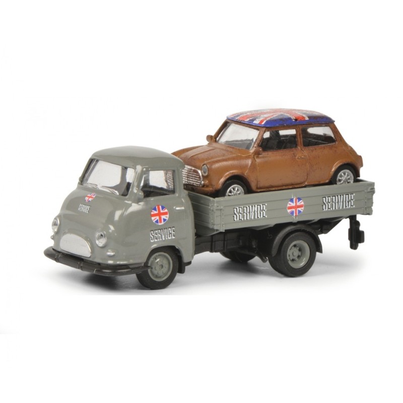 1/87 HANOMAG Kurier "Mini Service" + Mini cooper HANOMAG 1/87 HANOMAG Kurier "Mini Service" + Mini cooper HANOMAG
