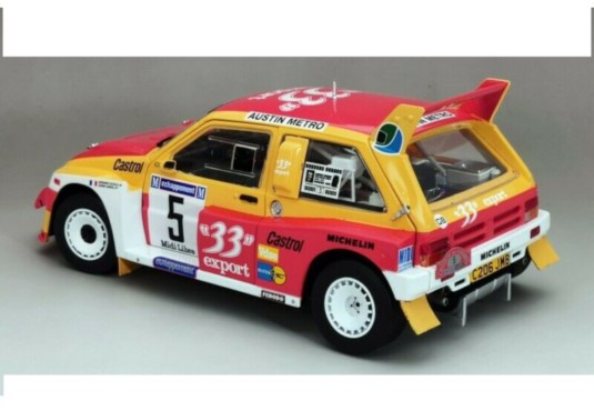 1/18 MG Métro 6R4 N°5 Critérium des Cévennes 1986 MG