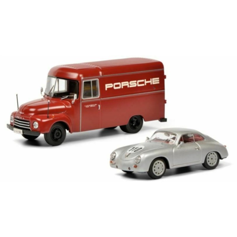 1/43 OPEL Blitz "PORSCHE" + PORSCHE 356 N°110 PORSCHE 1/43 OPEL Blitz "PORSCHE" + PORSCHE 356 N°110 PORSCHE