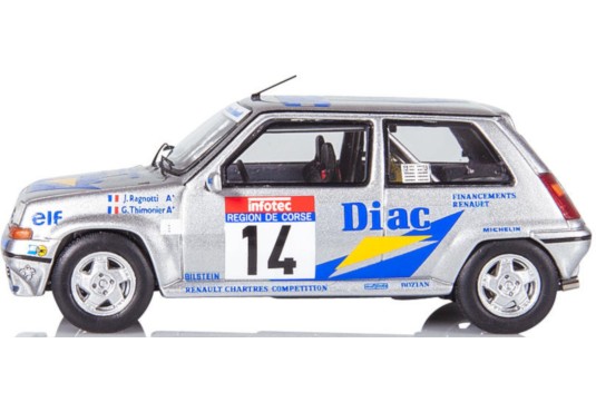 1/43 RENAULT Super 5 GT Turbo N°14 Tour de Corse 1990 RENAULT