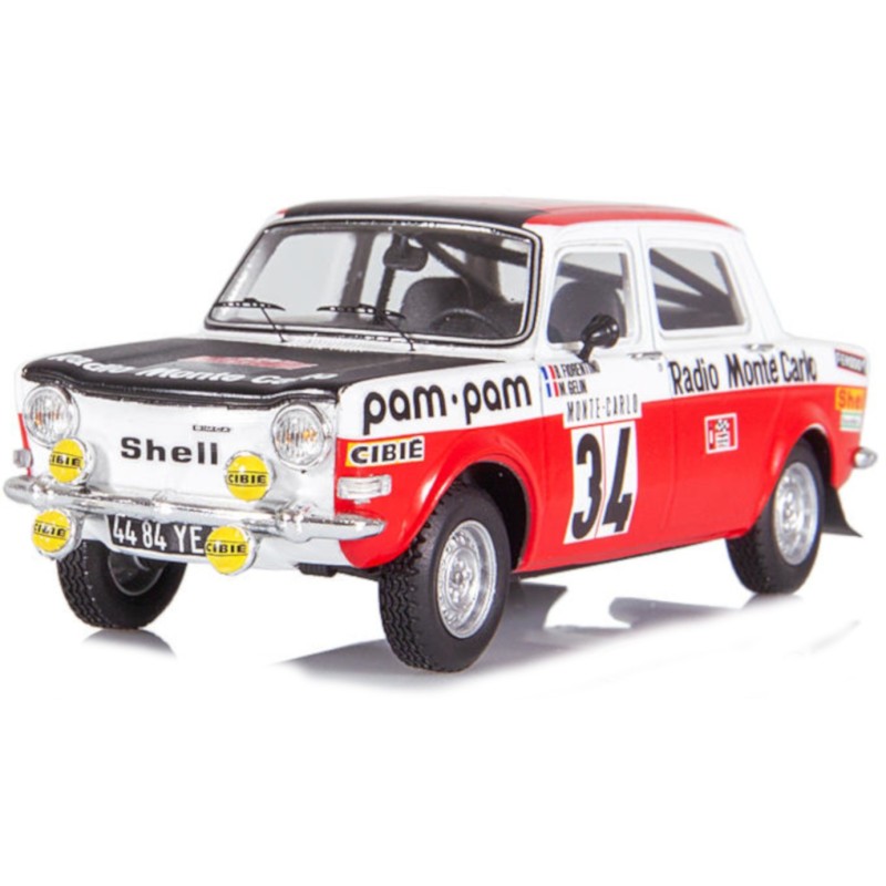 1/43 SIMCA 1000 Rallye 2 N°34 Monte Carlo 1973 SIMCA