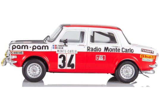 1/43 SIMCA 1000 Rallye 2 N°34 Monte Carlo 1973 SIMCA