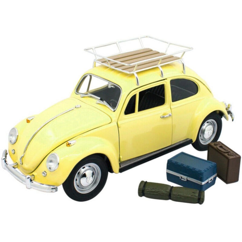 1/18 VOLKSWAGEN Coccinelle + Galerie + Bagages 1967 VOLKSWAGEN