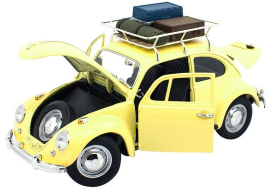 1/18 VOLKSWAGEN Coccinelle + Galerie + Bagages 1967 VOLKSWAGEN