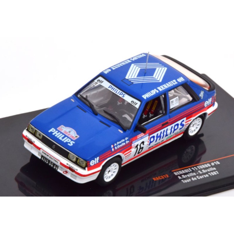 1/43 RENAULT 11 Turbo N°16 Tour de Corse 1987 RENAULT 1/43 RENAULT 11 Turbo N°16 Tour de Corse 1987 RENAULT