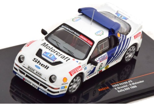 1/43 FORD RS200 N°6 Rallye RAC 1986 FORD