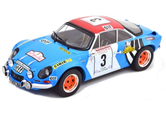 1/18 ALPINE A110 N°3 Tour de Corse 1973 ALPINE