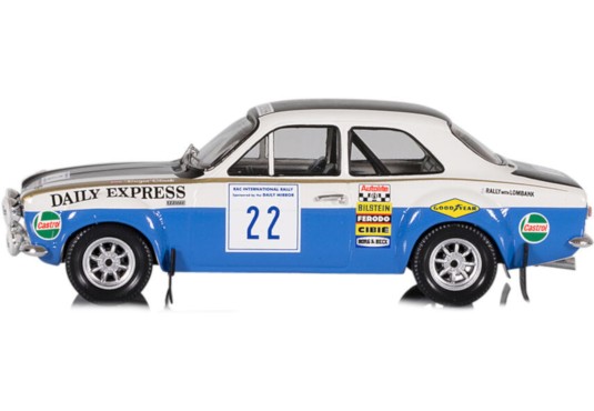 1/43 FORD Escort MK1 N°22 Rallye RAC 1970 FORD