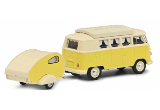 1/64 VOLKSWAGEN Combi T1 + Caravane VOLKSWAGEN