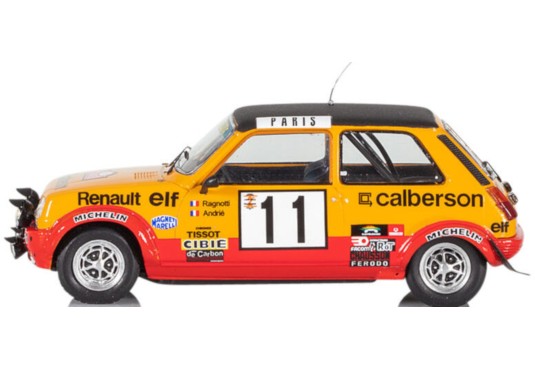 1/43 RENAULT 5 Alpine N°11 Monte Carlo 1979 RENAULT