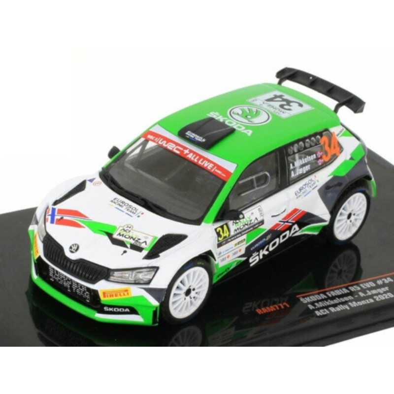 1/43 SKODA Fabia R5 Evo N°34 Rallye Monza 2020 SKODA