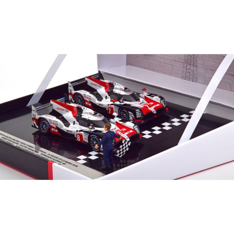 1/43 TOYOTA TS050 Hybrid N°7 et N°8 Le Mans 2018 TOYOTA