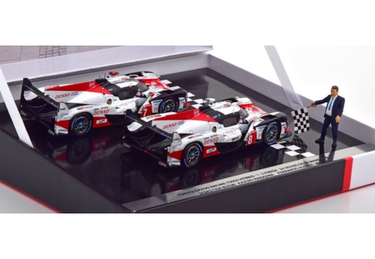 1/43 TOYOTA TS050 Hybrid N°7 et N°8 Le Mans 2018 TOYOTA