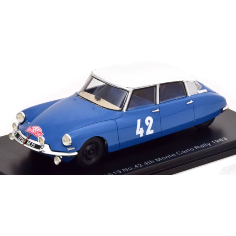 1/43 CITROEN DS19 N°42 Monte Carlo 1963 CITROEN 1/43 CITROEN DS19 N°42 Monte Carlo 1963 CITROEN
