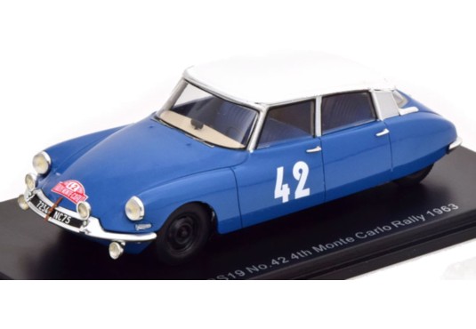 1/43 CITROEN DS19 N°42 Monte Carlo 1963 CITROEN