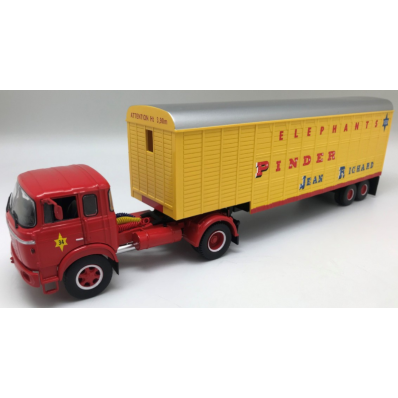 1/43 BERLIET TR12 "Pinder" Semi Remorque Elephants BERLIET 1/43 BERLIET TR12 "Pinder" Semi Remorque Elephants BERLIET