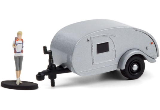 1/64 TEARDROP Trailer + Personnage 1956 DIVERS