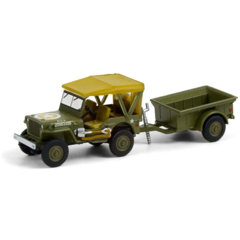 1/64 JEEP Willys + Remorque 1943 JEEP 1/64 JEEP Willys + Remorque 1943 JEEP