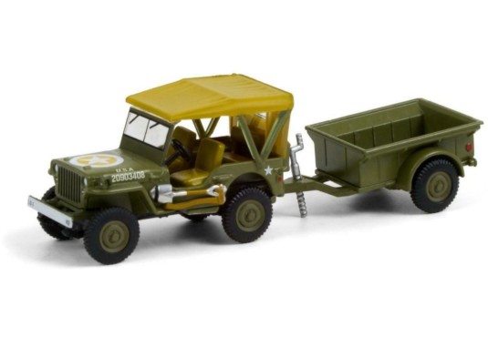 1/64 JEEP Willys + Remorque 1943 JEEP