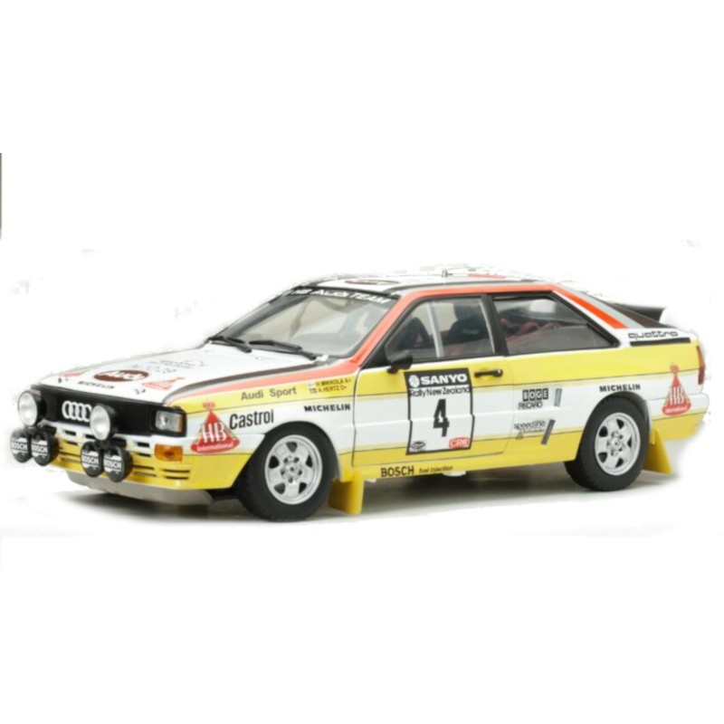 1/18 AUDI Quattro A2 N°4 Rallye New Zealand 1984 AUDI 1/18 AUDI Quattro A2 N°4 Rallye New Zealand 1984 AUDI