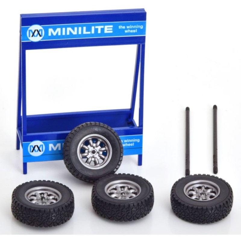 1/18 RACK Roues x4 + Support MINILITE DIVERS 1/18 RACK Roues x4 + Support MINILITE DIVERS