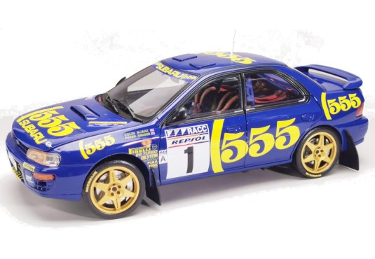 1/18 SUBARU Impreza 555 N°1 Rallye Catalogne 1996 SUBARU