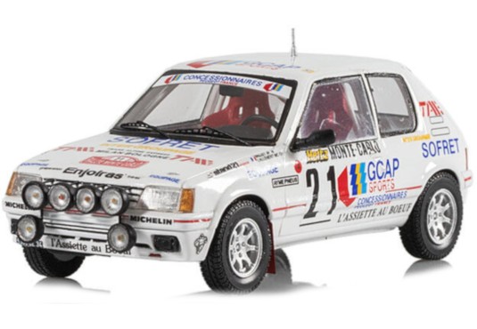 1/43 PEUGEOT 205 GTI N°21 Monte Carlo 1988 PEUGEOT