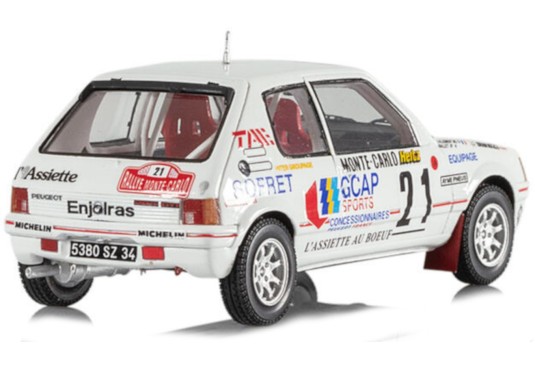 1/43 PEUGEOT 205 GTI N°21 Monte Carlo 1988 PEUGEOT