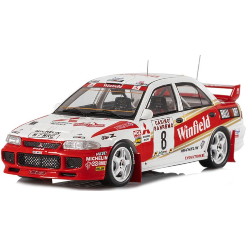 1/43 MITSUBISHI Lancer Evolution III N°8 Rallye San Remo 1996 MITSUBISHI 1/43 MITSUBISHI Lancer Evolution III N°8 Rallye San Remo 1996 MITSUBISHI