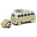 1/43 VOLKSWAGEN Combi T1 Westfalia + Remorque + skis VOLKSWAGEN
