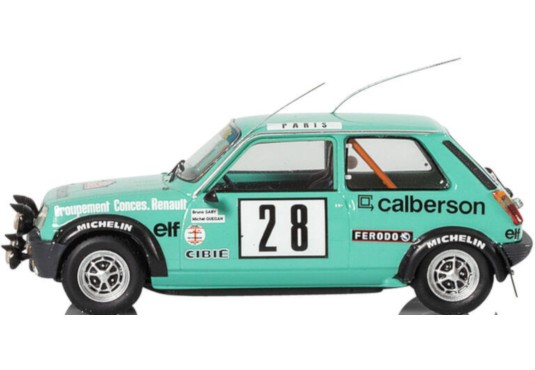 1/43 RENAULT 5 Alpine N°28 Monte Carlo 1979