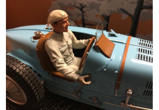 1/18 BUGATTI Type 59 Châssis 59124 + Pilote Gentleman Driver 1934