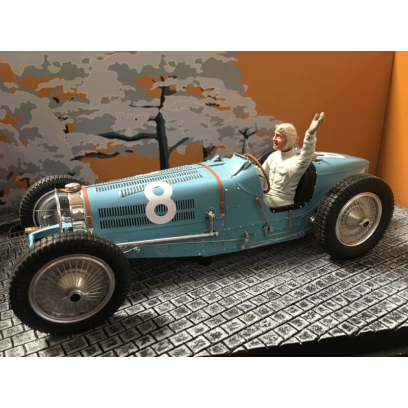 1/18 BUGATTI Type 59 N°8 Grand Prix Monaco 1934 + Pilote René DREYFUS