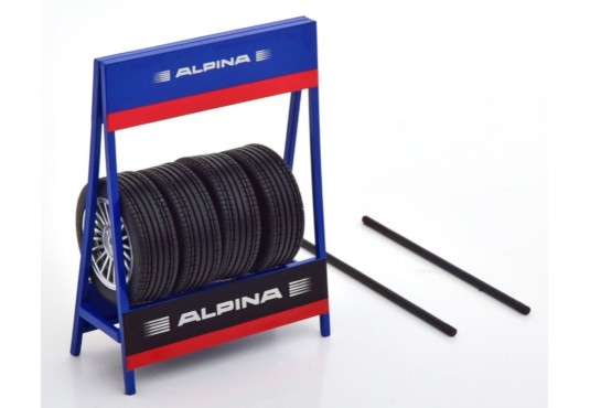 1/18 RACK Pneus "Alpina" + 4 Pneus avec jantes