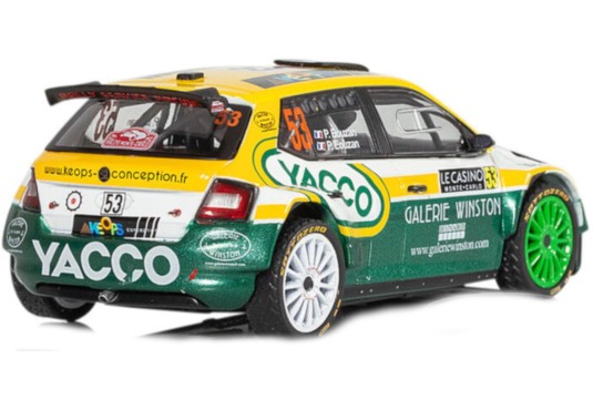 1/43 SKODA Fabia Rally 2 EVO N°53 Monte Carlo 2021